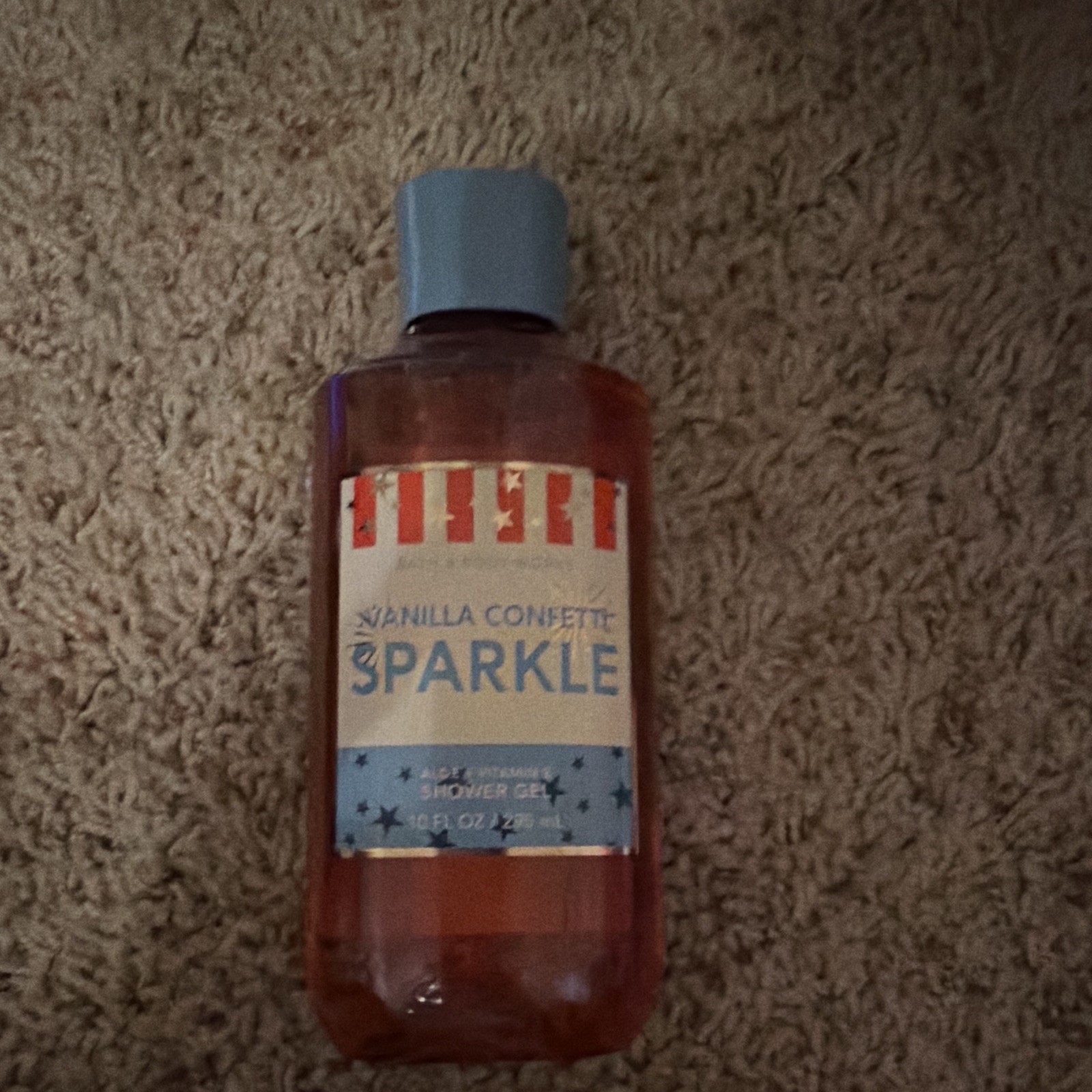 Bath & Body Works Vanilla Confetti Sparkle Shower Gel 10 fl oz Aloe Vit E