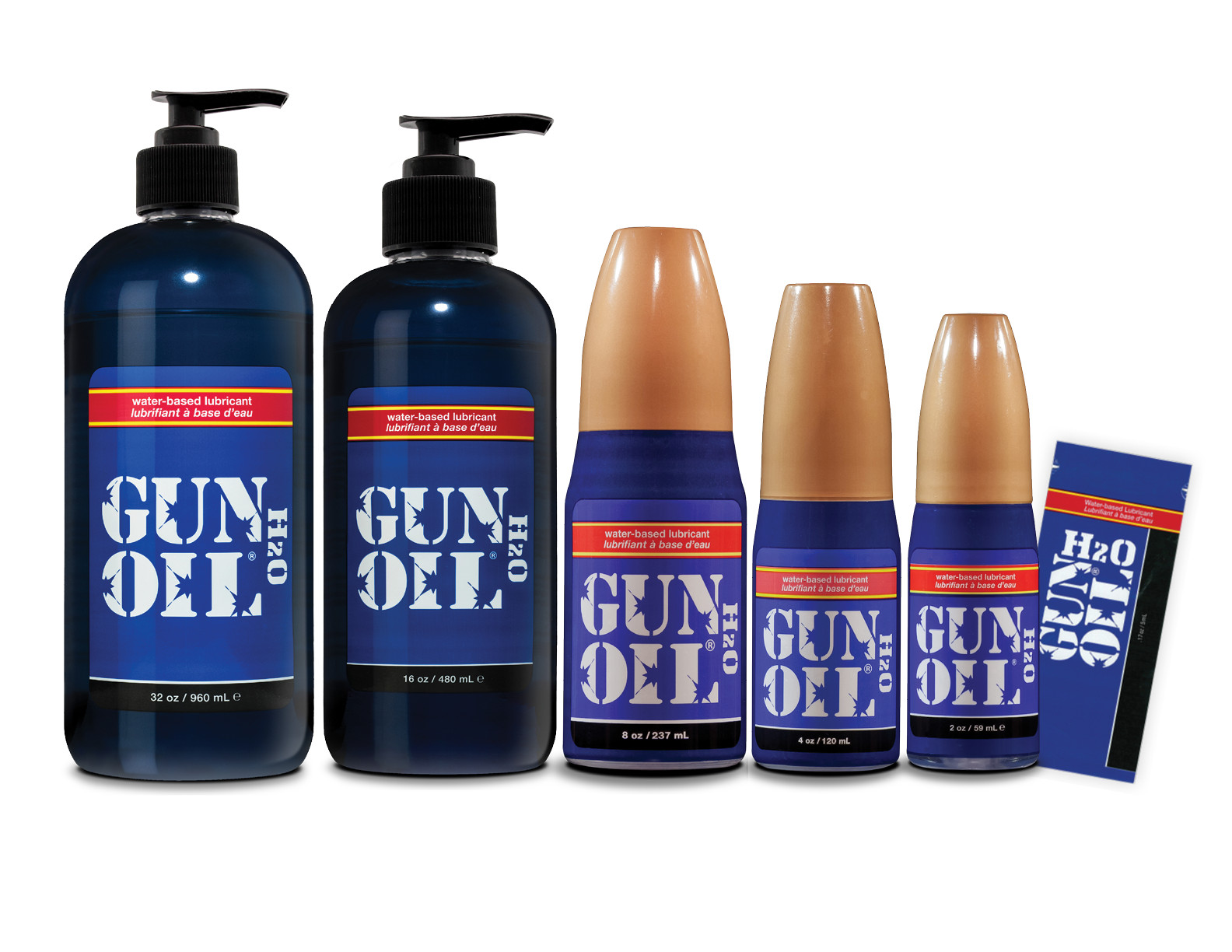 Authentic GUN OIL H2O Premium Water-Based Personal Lubricant Glide Sex Lube ®