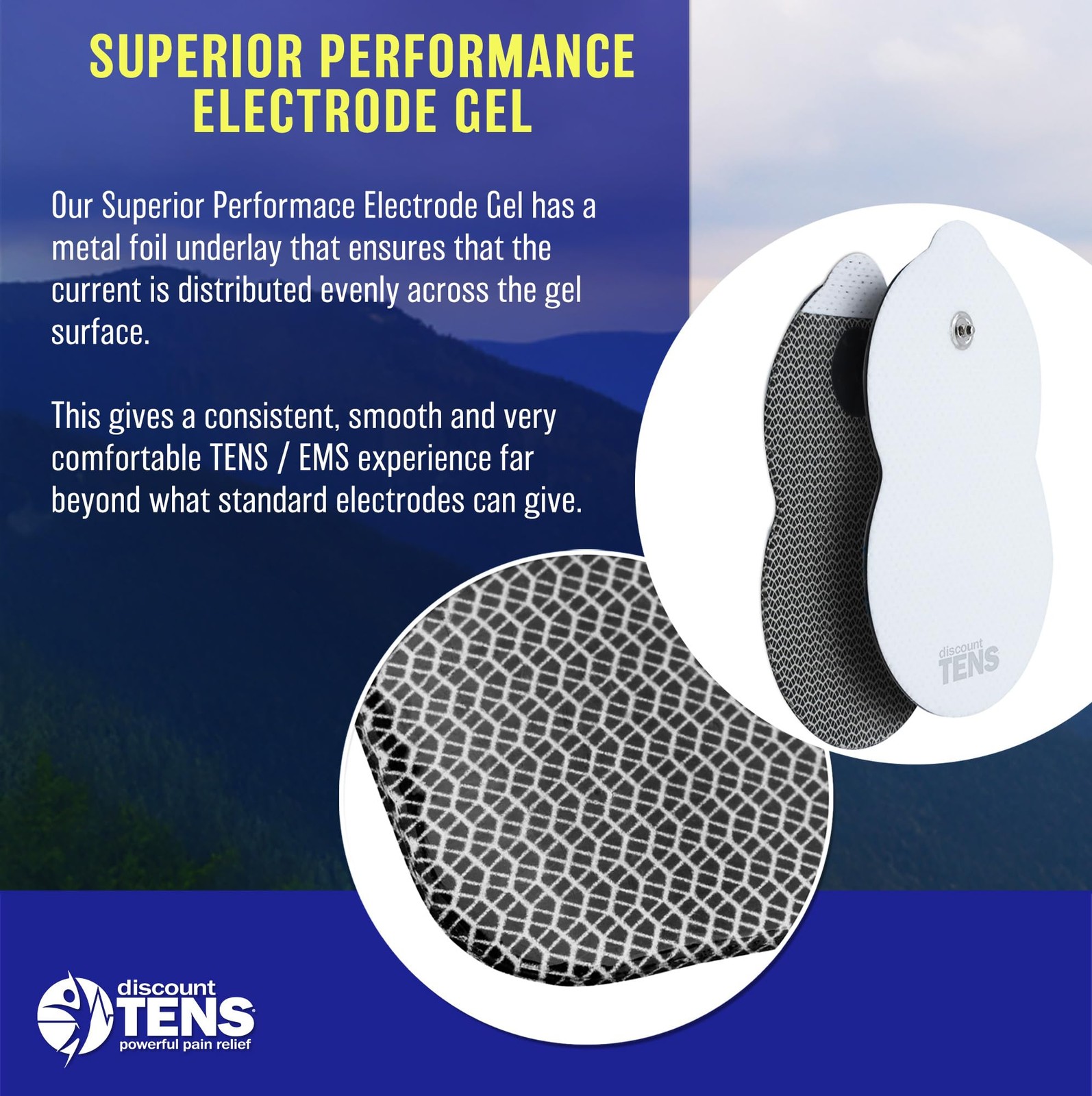 Discount TENS – Superior Performance Gel Electrodes Compatible with Omron TENS