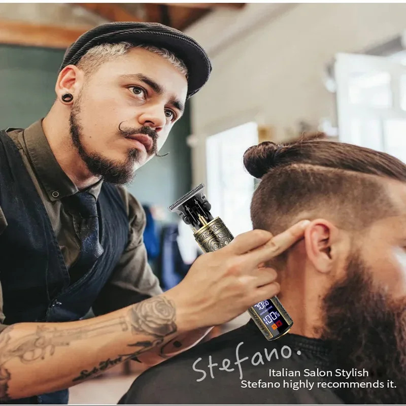 Portable Hairdressing Clipper USB Fast Charging Approaching Zero Gapped Cutting