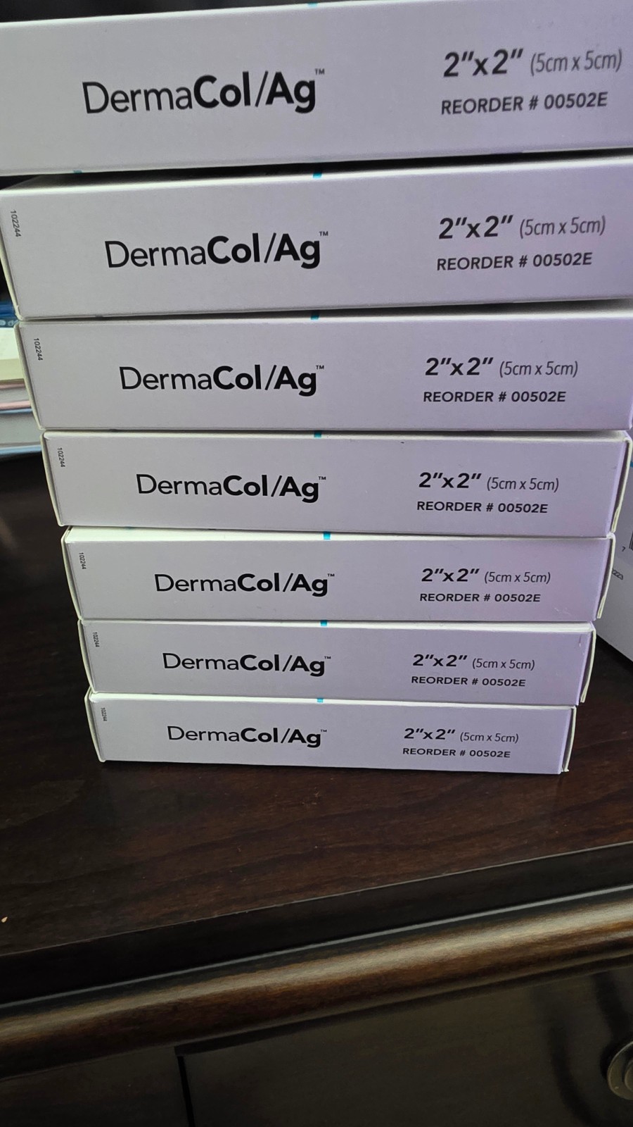 NEW-Industries Dermacol Ag Silver Collagen Dressing, 2×2, 10 Count