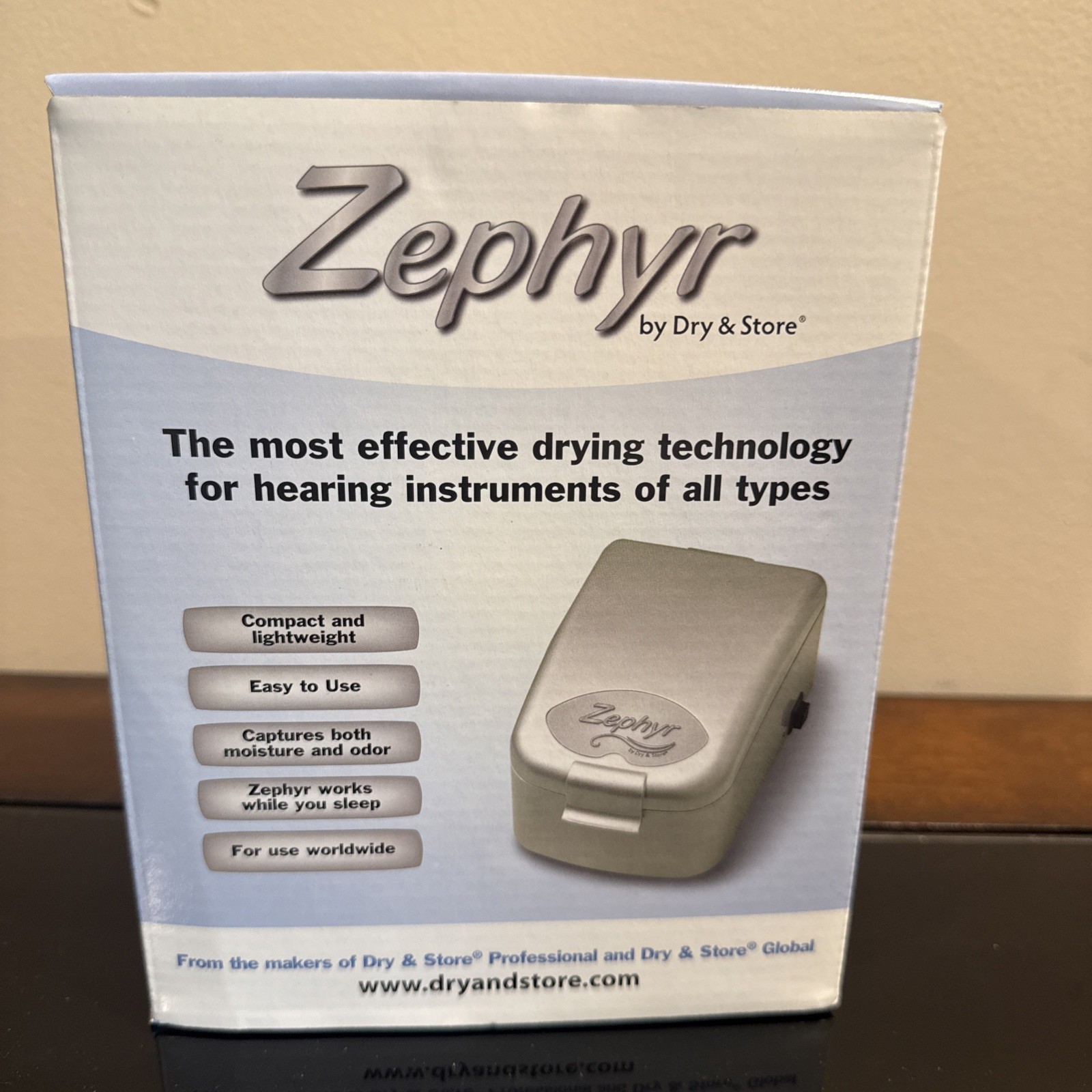 3 PC Set Zephyr By Dry & Store Hearing Aid Cochlear Dryer NIB