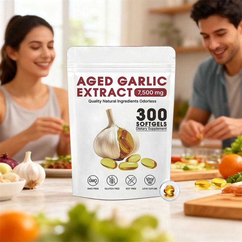 Garlic Odorless 7500mg Years Servings, 300 Softgels 2 Per Aged Garlic