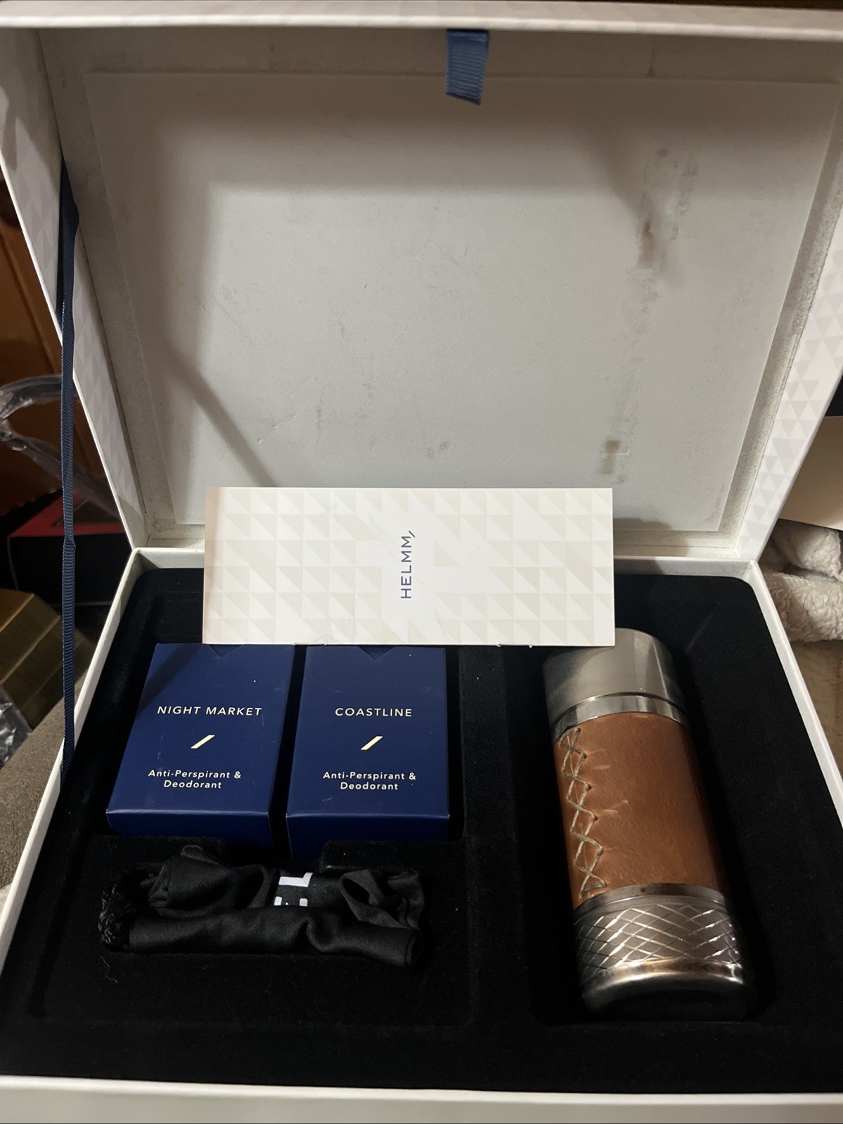 Helmm Antiperspirant/Deodorant Set Night Market, Coastline. NEW IN BOX