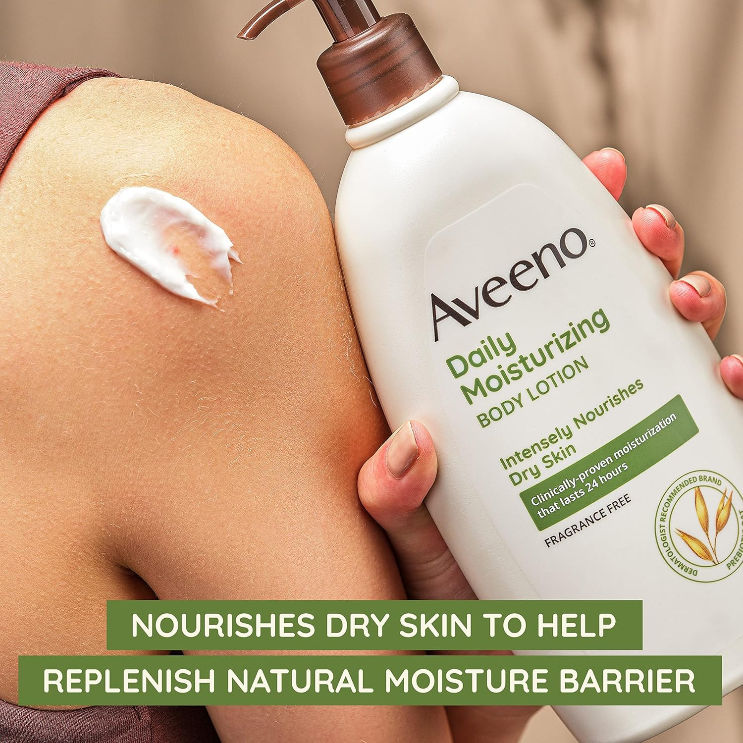 Aveeno Daily Moisturizing Body Lotion for Normal to Dry Skin, Moisturizer with S
