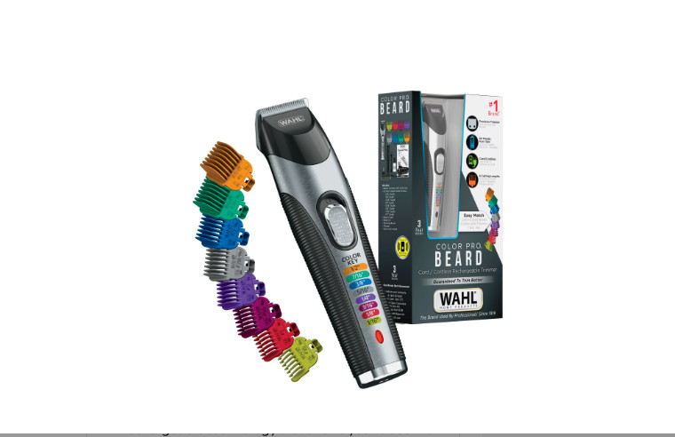 Rechargeable Cordless Hair & Beard Trimmer for Men Color Guide Combs