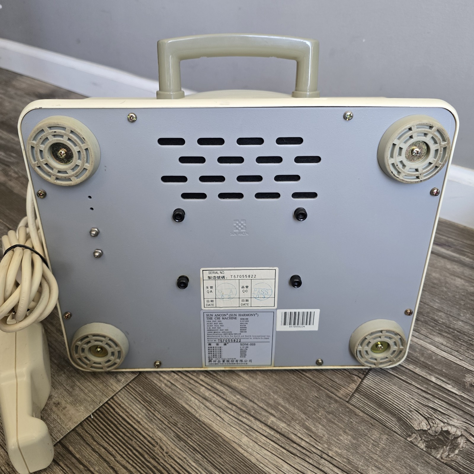 Sun Ancon SDM-323 Chi Machine Vibrating Massager Corded Electric for Legs, Feet