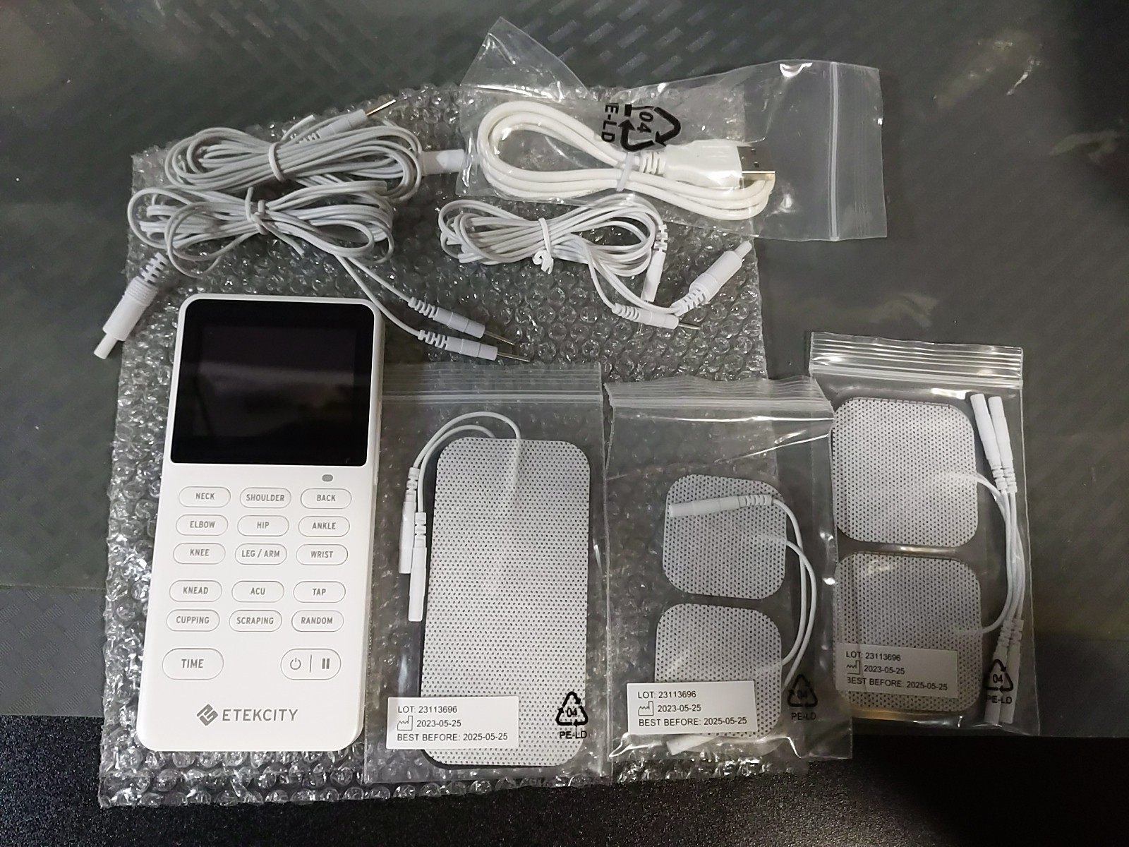 ETEKCITY TENS Unit Muscle Stimulator Machine Pain Relief ETU-134 *No Box* #72