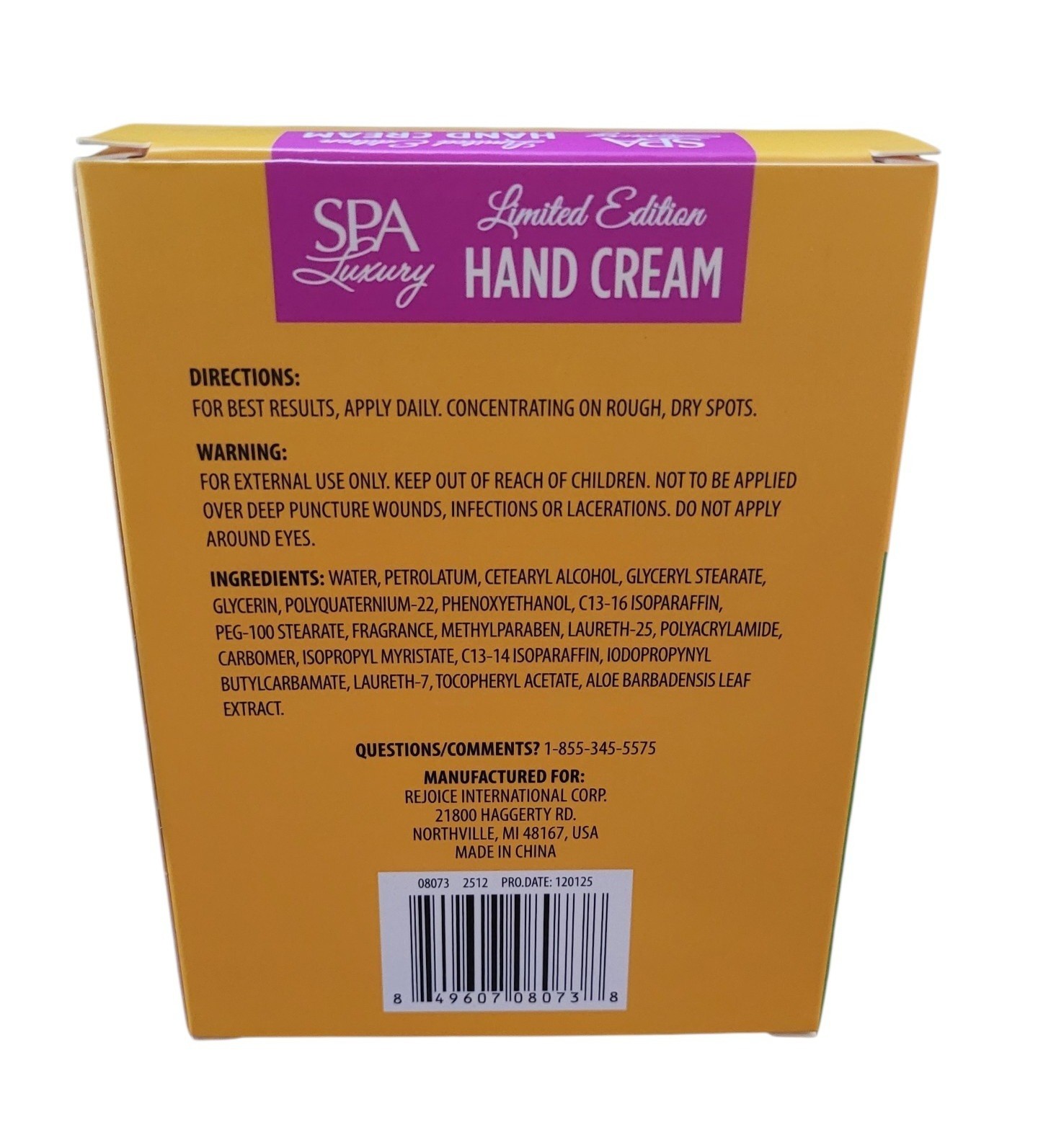 NEW SPA Luxury Limited Edition 2-Pk Hand Cream Brazilian Flora & Brazilian Sol
