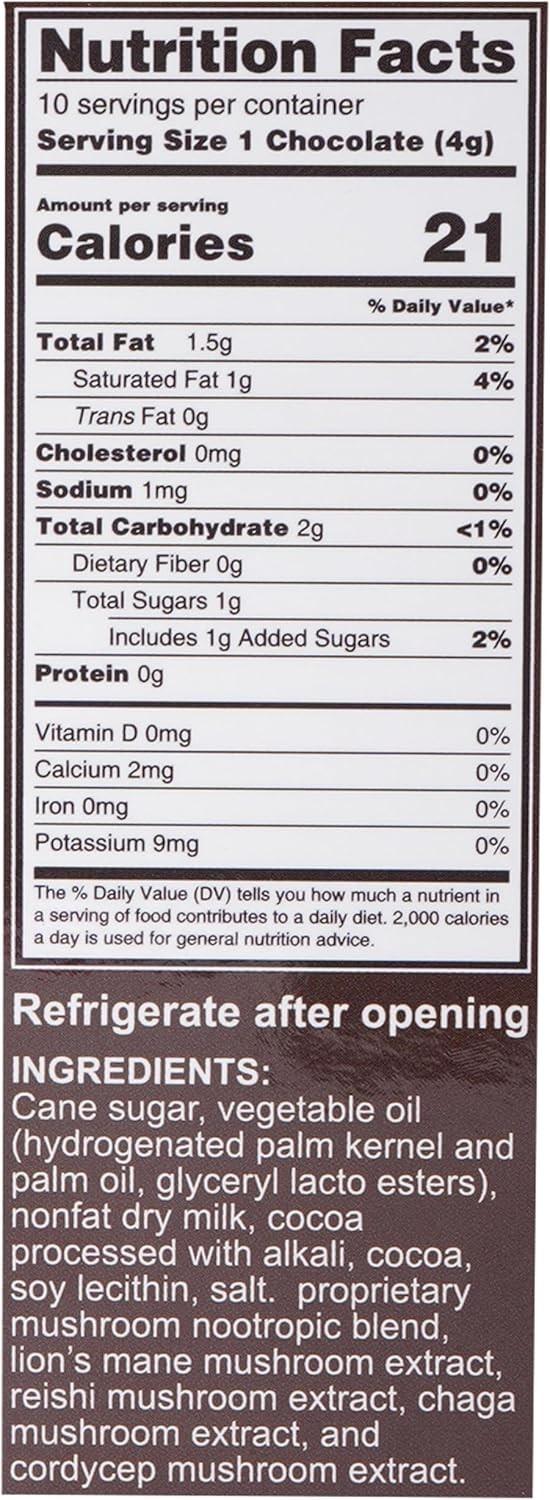 Shrumfuzed Proprietary Nootropic Gummy 8000mg | Dark Chocolate | Lion’s Mane