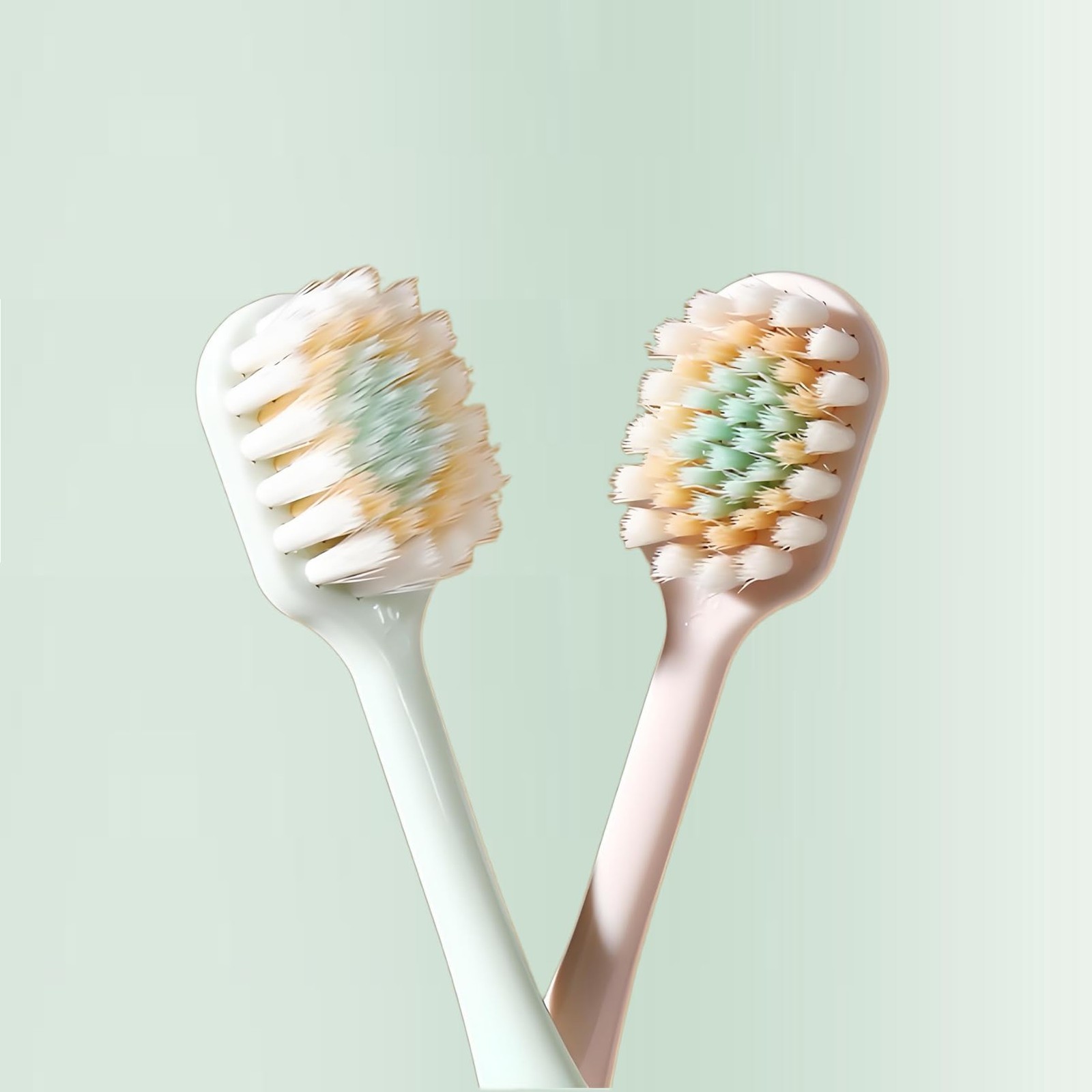 UltraSoft Toothbrushes, Thin Wide Head, 3Layer Tapered Bristles, 6 Pack