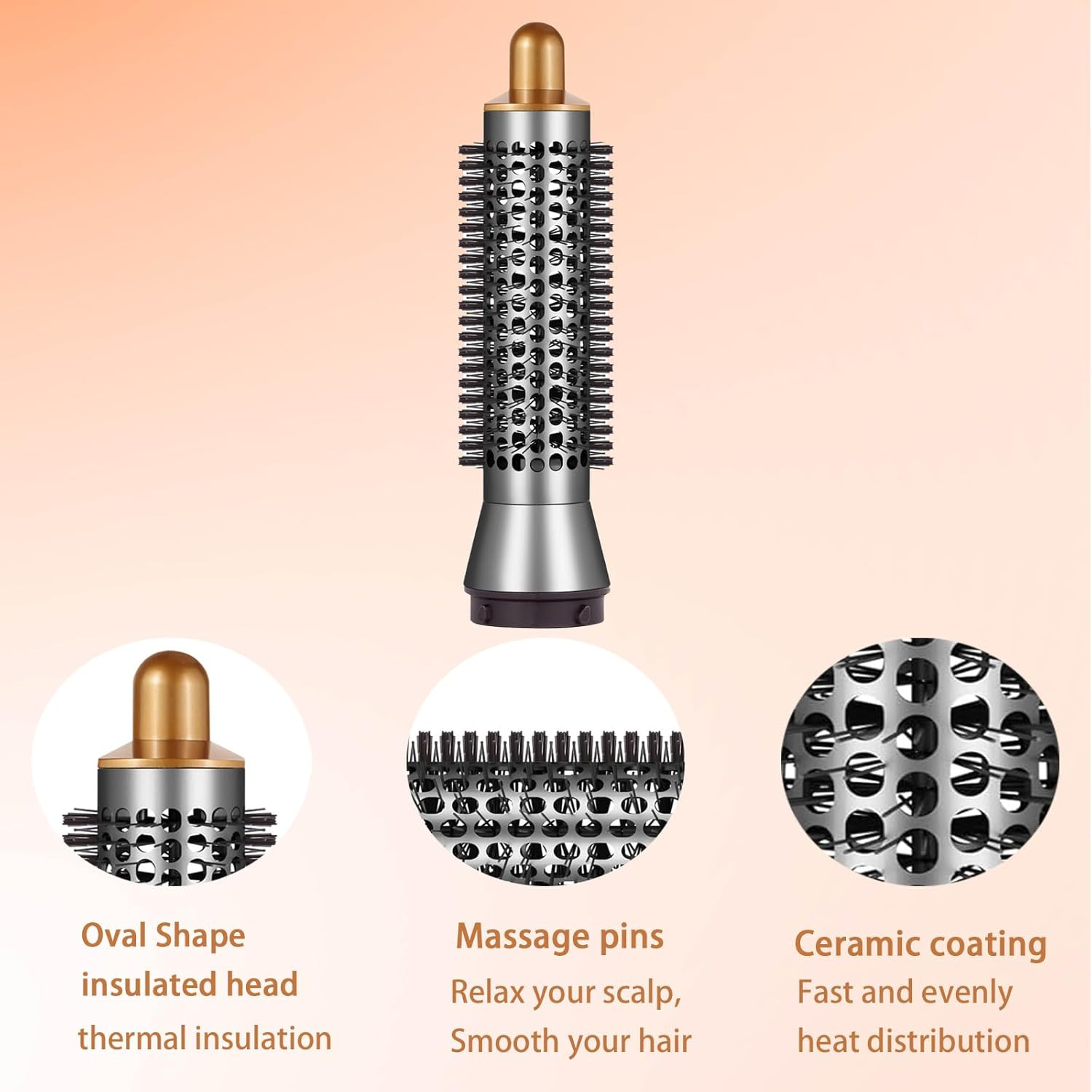 Small Round Volumizing Brush for Dyson Airwrap Attachments Smaller Round Brush A