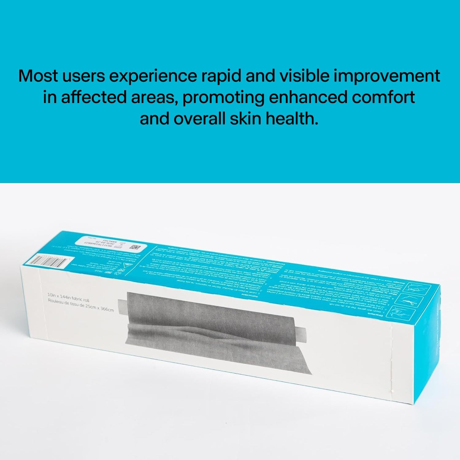 10″x144″ Soft, Breathable Fabric Roll with Silver Complex – Ideal for Wound Care