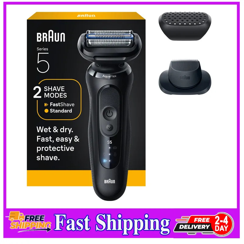 Braun Series 5 Electric Shaver for Men with Beard Trimmer 5118s