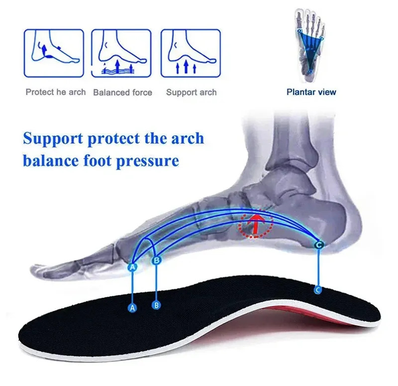 Orthopaedic Insoles Sole Shock-absorbing Insoles Orthopaedic with Arch