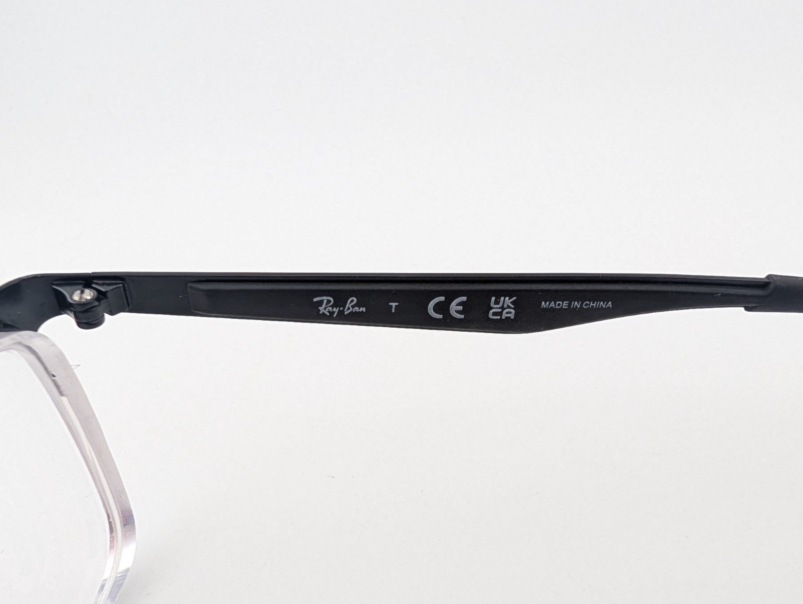 Ray Ban Eyeglasses, Frames Only, RB 6335 2503, 56-17-145, Black, Half Rim
