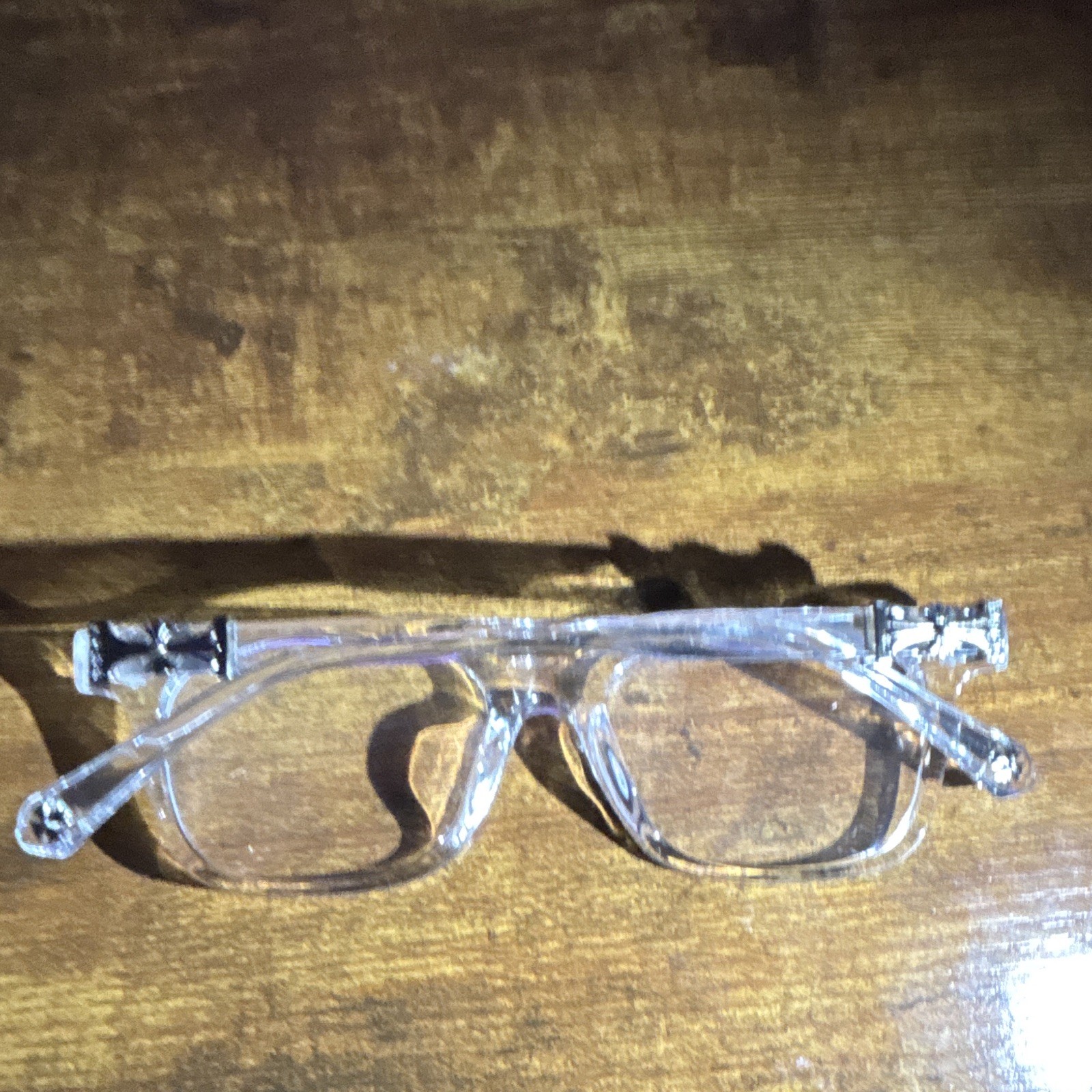 Clear Plastic Full Rim Eyeglass Frames Unisex Adults Solid Pattern
