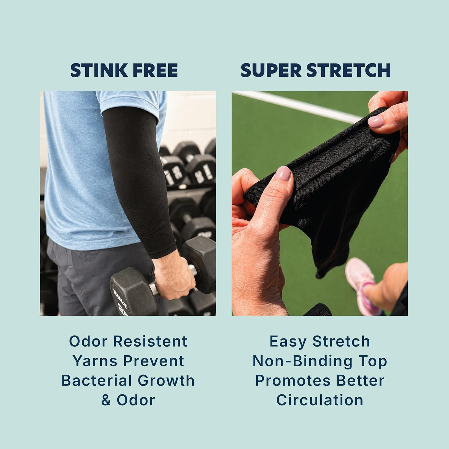 Compression Arm Sleeve – 10-20 Mmhg Graduated Support, Breathable Moisture-Wicki