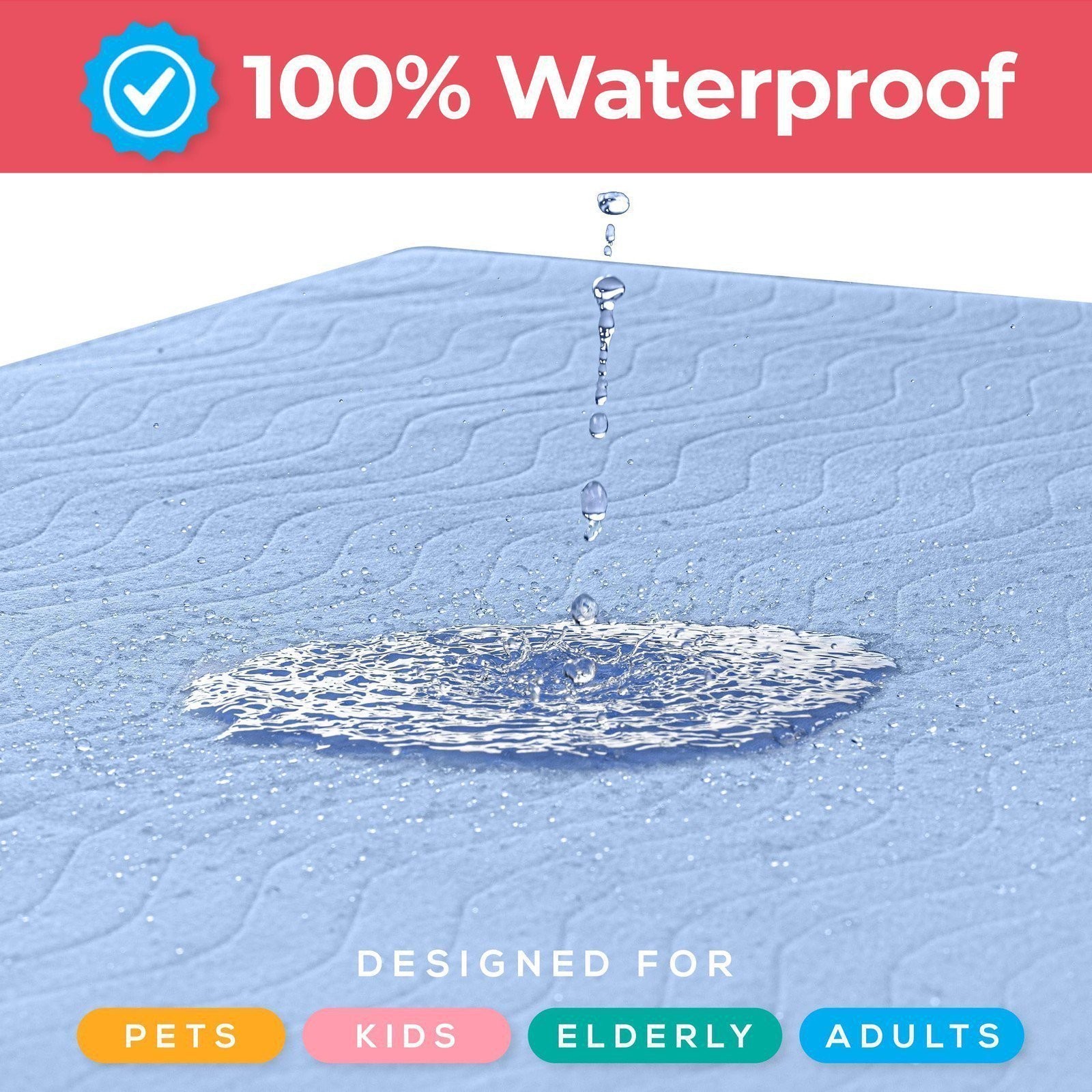 Utopia Bedding Waterproof Incontinence Bed Pads 34 x 36 Inches (Pack of 40,…