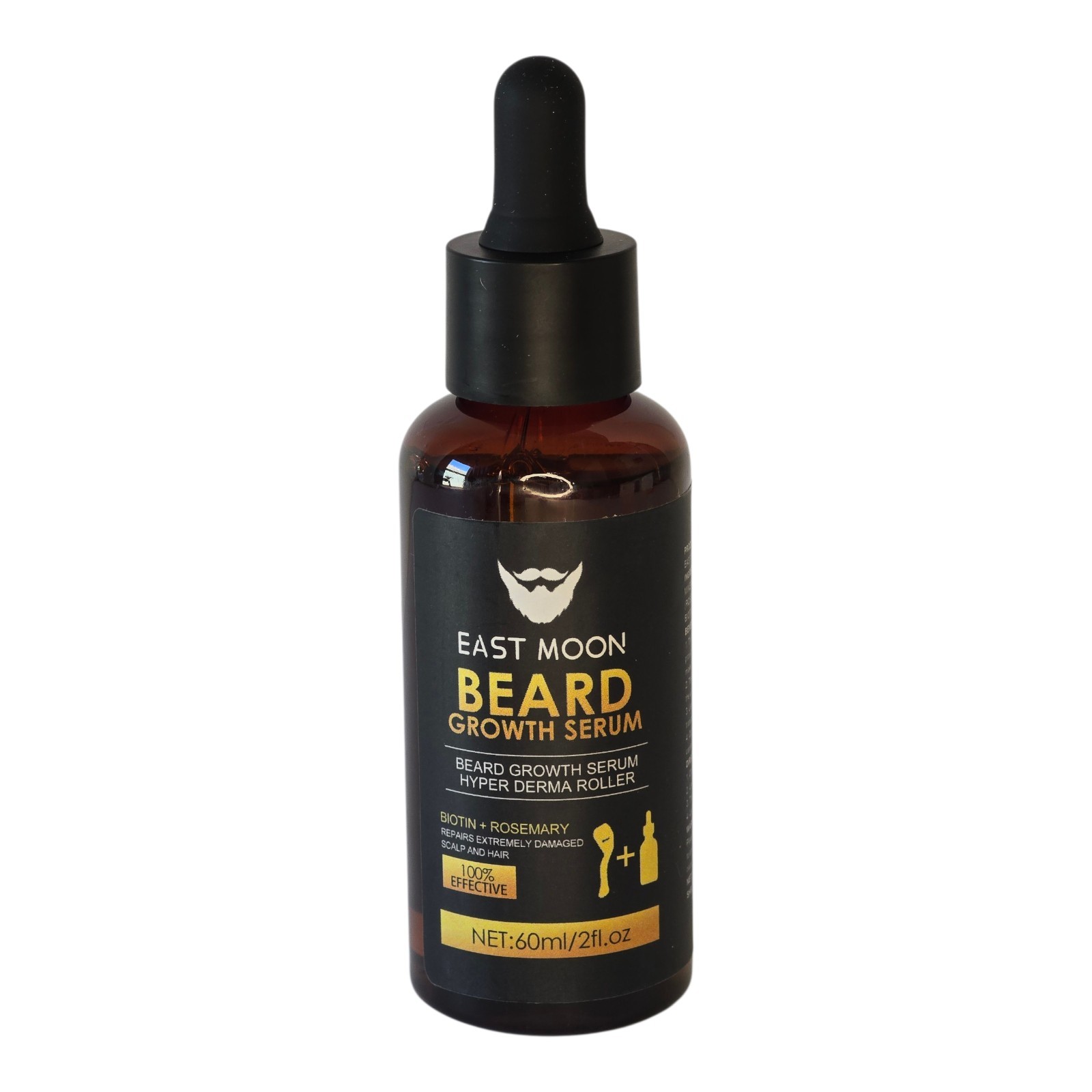 Beard Growth Serum with Hyper Derma Roller for Faster, Thicker Facial Hair