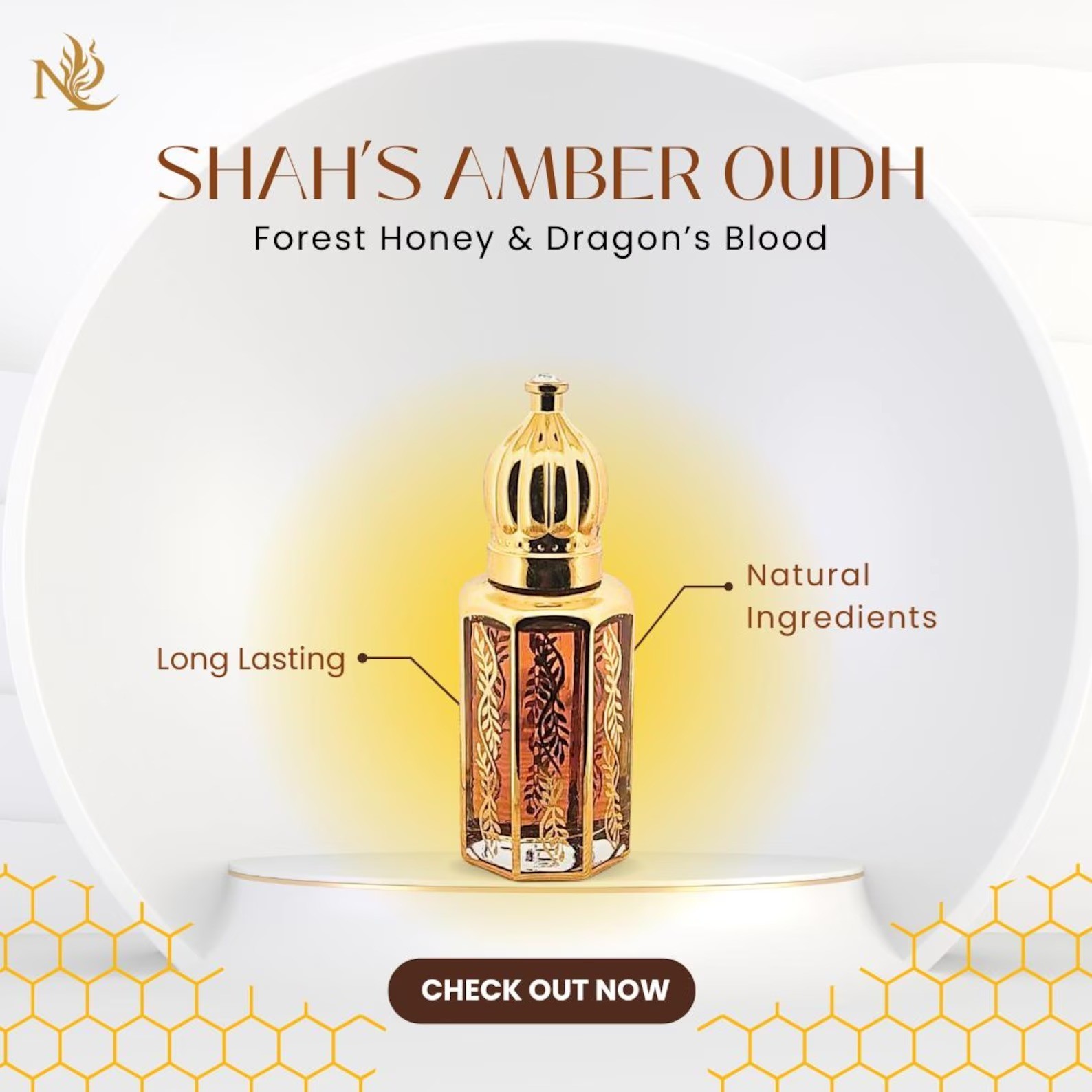 Shah’s Amber Oudh – Indian Agarwood,Pure Oil | NO Chemical | Aged Oils| Alcohol-