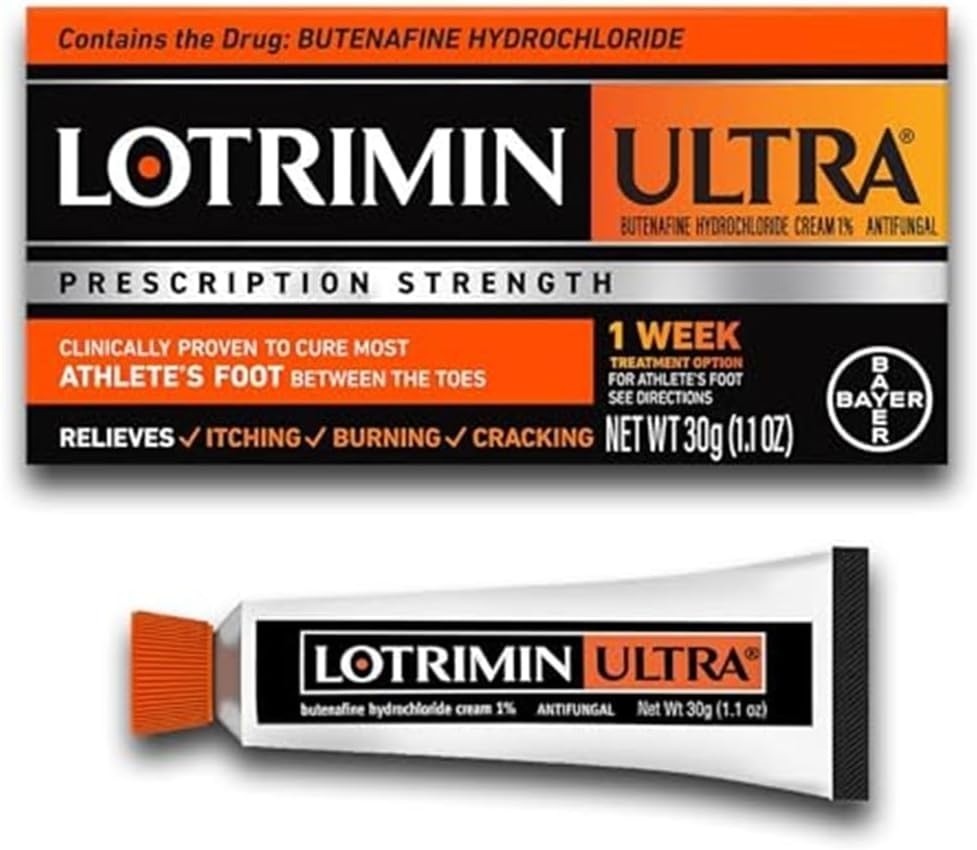 Prescription Strength Athlete’s Foot Cream 1.1 Oz, Fast Relief in Just One Week