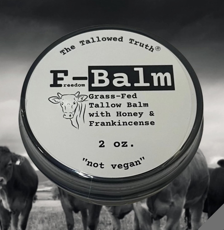 The Tallowed Truth F-Balm Tallow – Grass-fed, Grass-finished Tallow
