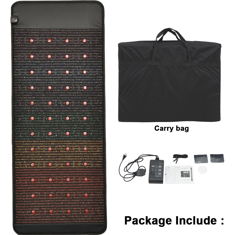 PEMF Mat – Far Infrared Heating Pad with Gemstones 74″ x 31″