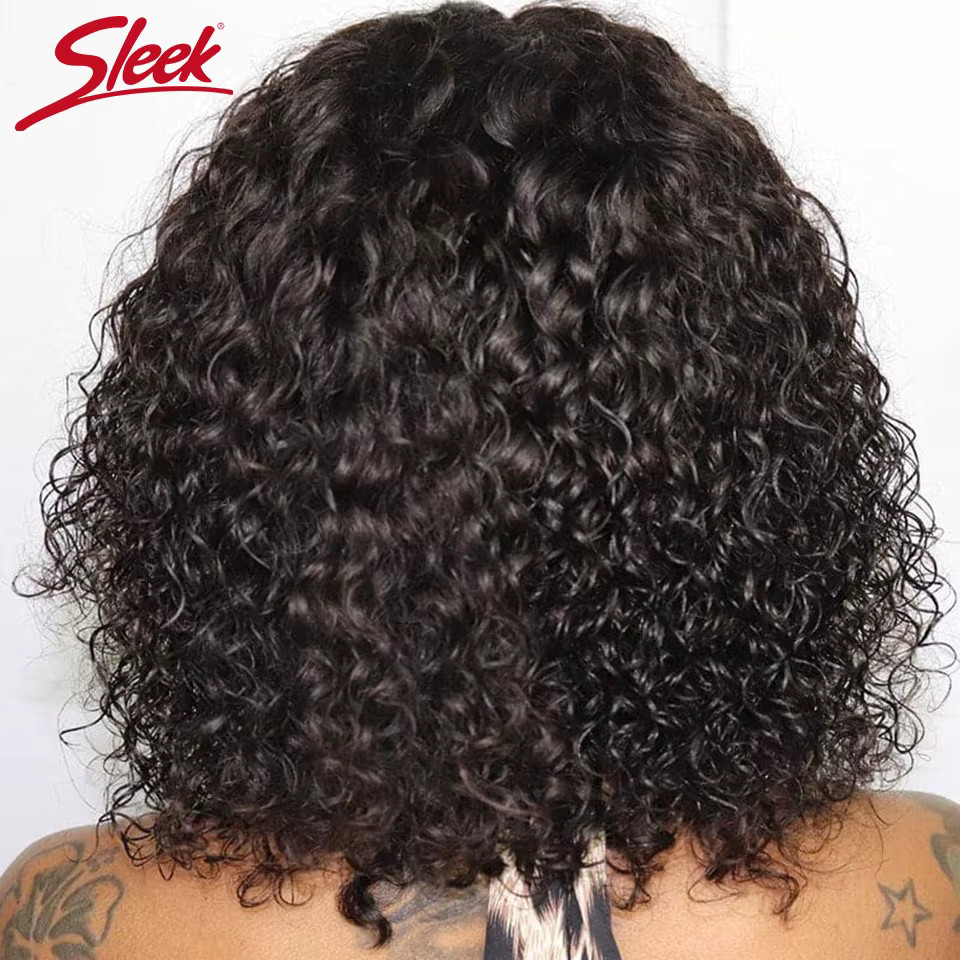 Jerry Curly Short Bob Human Hair Wigs With Bangs Wear To Go Glueless Wig Highlig