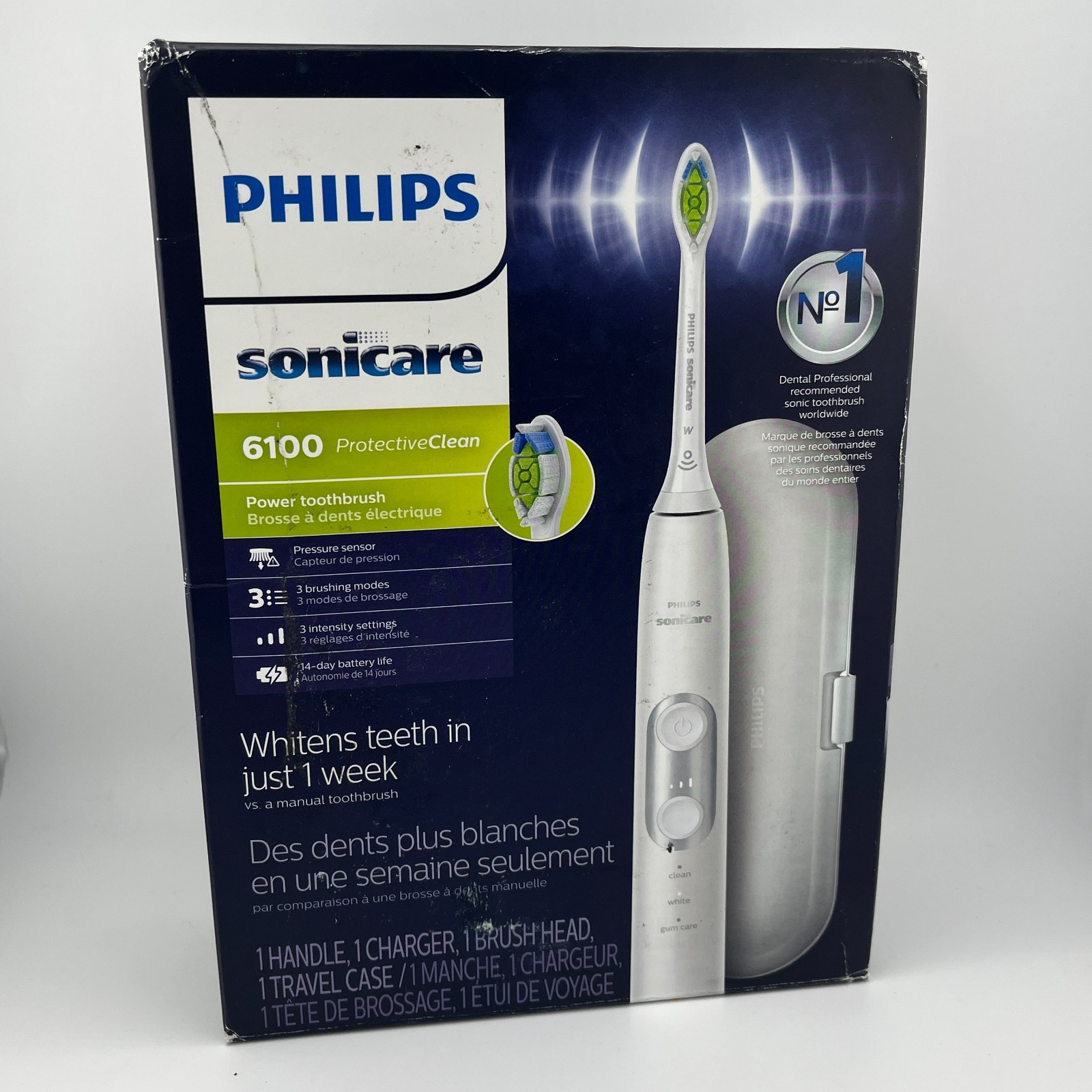 Philips Sonicare ProtectiveClean 6100 Whitening Electric Toothbrush – White
