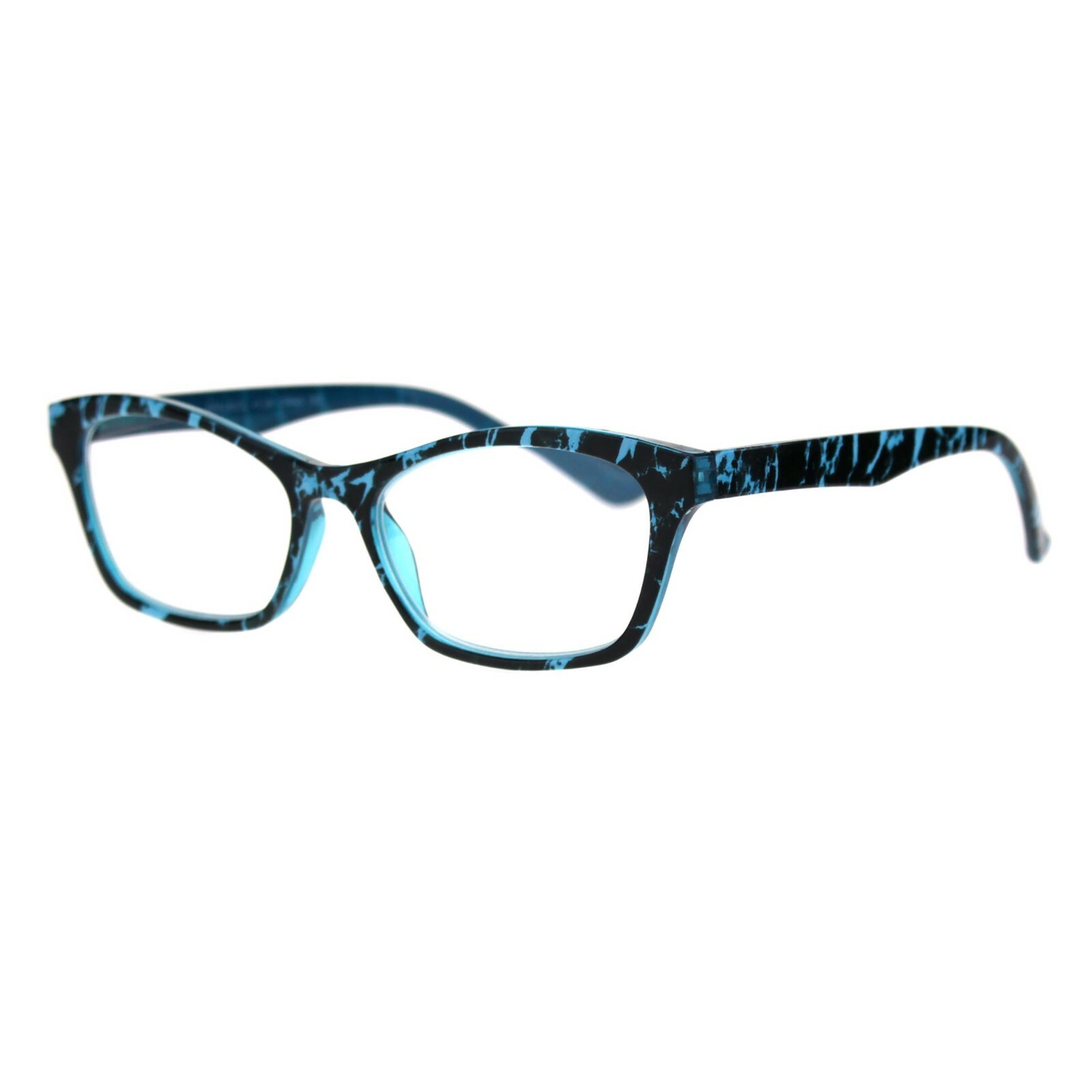 Women’s Reading Glasses Magnified Rectangular Fashion Frame Spring Hinge
