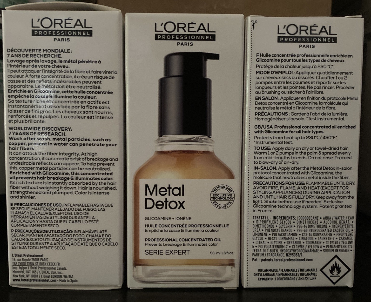 L’OREAL Serie Expert Metal Detox Oil | Anti-Deposit Daily Leave-in Protector NEW