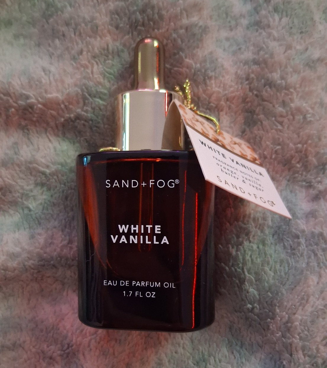 SAND+FOG White Vanilla Eau de Parfum Oil, Vanilla Scent 1.7 fl oz (50 mL)