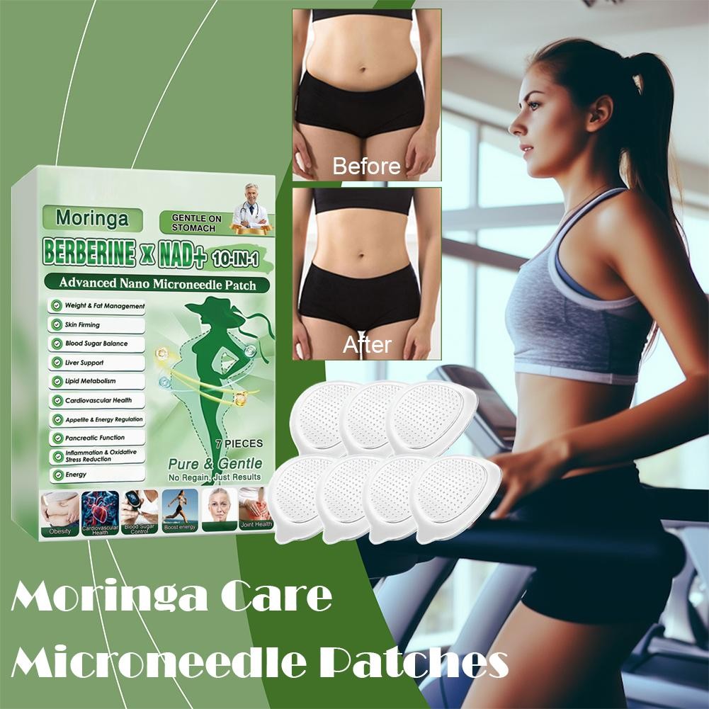 3PACK Moringa Berberine 10-in-1 Premium Nano Microneedle Patches 7Pcs/Box Lates