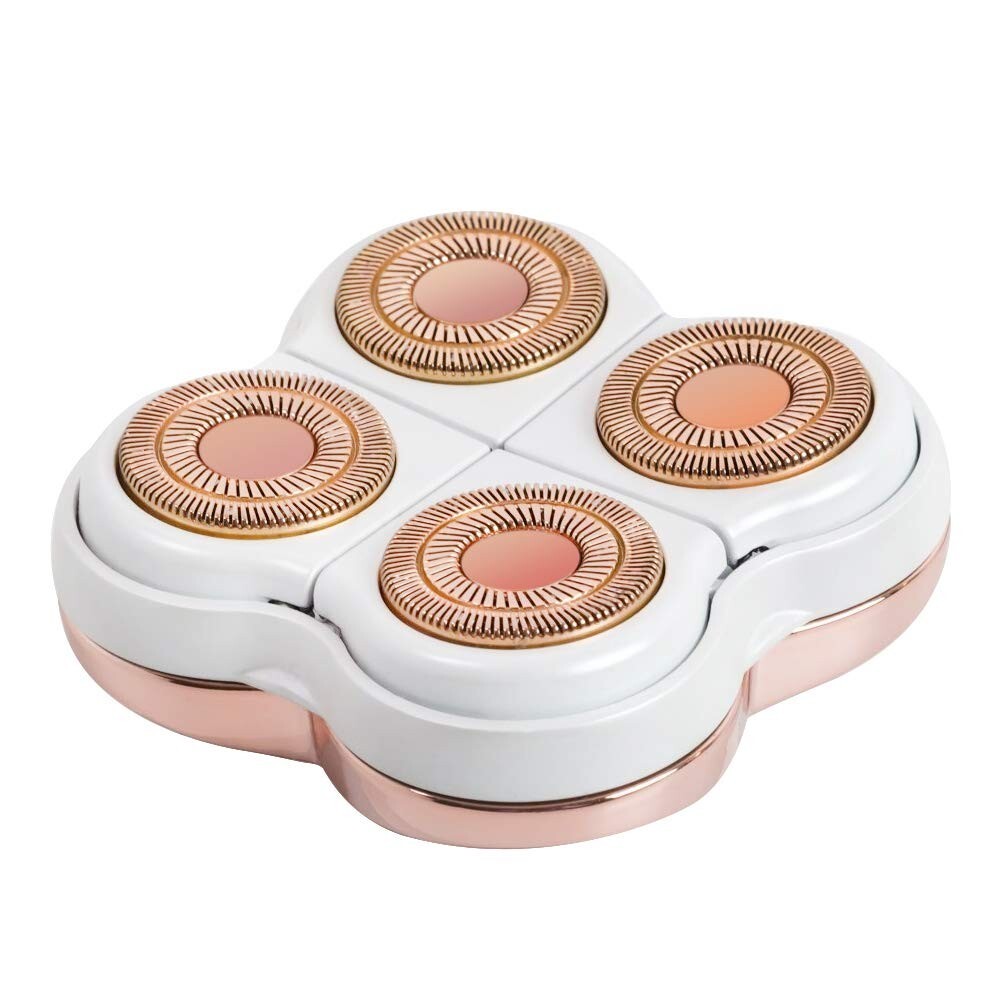 Flawless Replacement Heads Facial Body Legs Finishing Hair Remover, Rose Gold