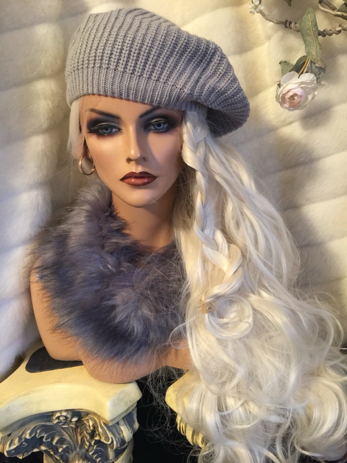 NATURAL PALE BLONDE, HD WHOLE LACE TOP, EAR TO EAR LACE FREE PART 23” WIG