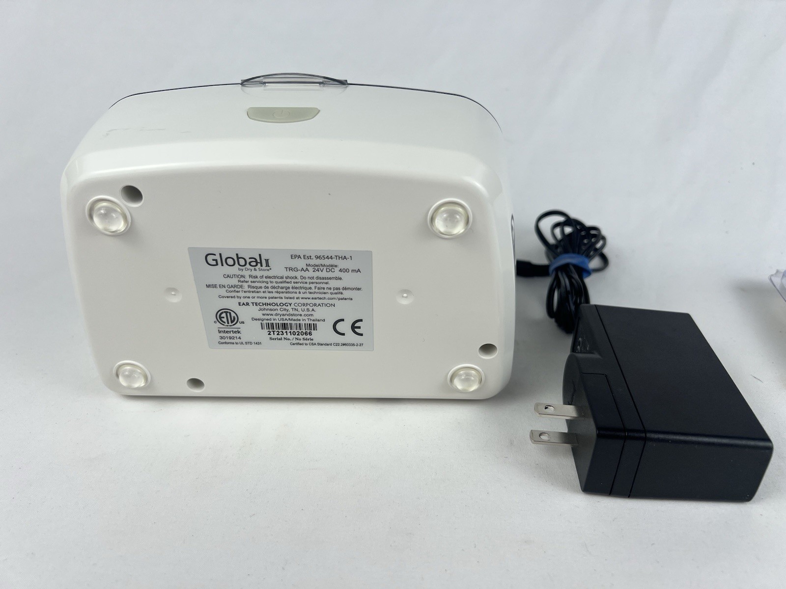 Dry & Store Global II Hearing Aid Dehumidifier Model TRG-AA With Cable