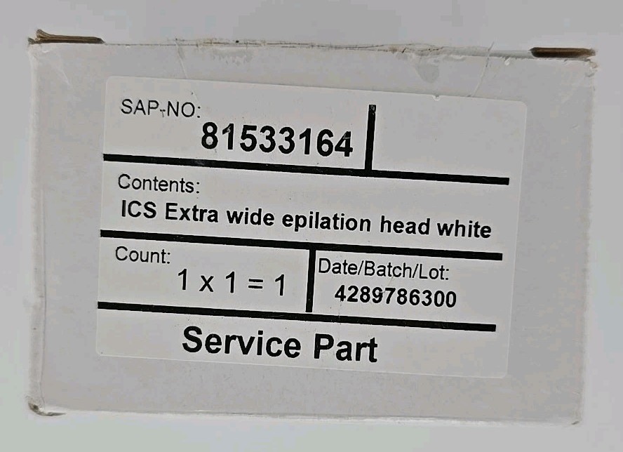 NEW BRAUN 81533164 EXTRA WIDE EPILATION HEAD WHITE SILK EPIL Xpressive 9, 7,5377