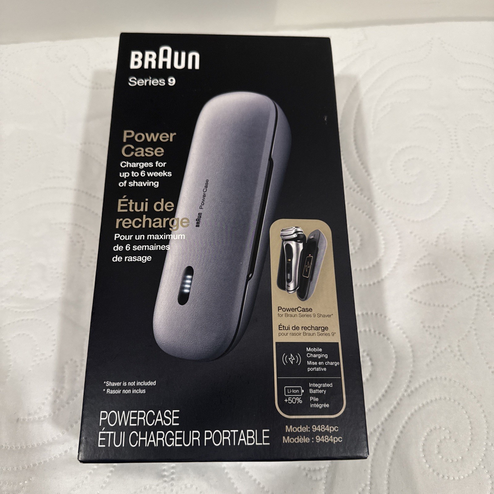 Braun Series 9 Power Case Carges For Up To 6 Weeks Of Shaving New In Box
