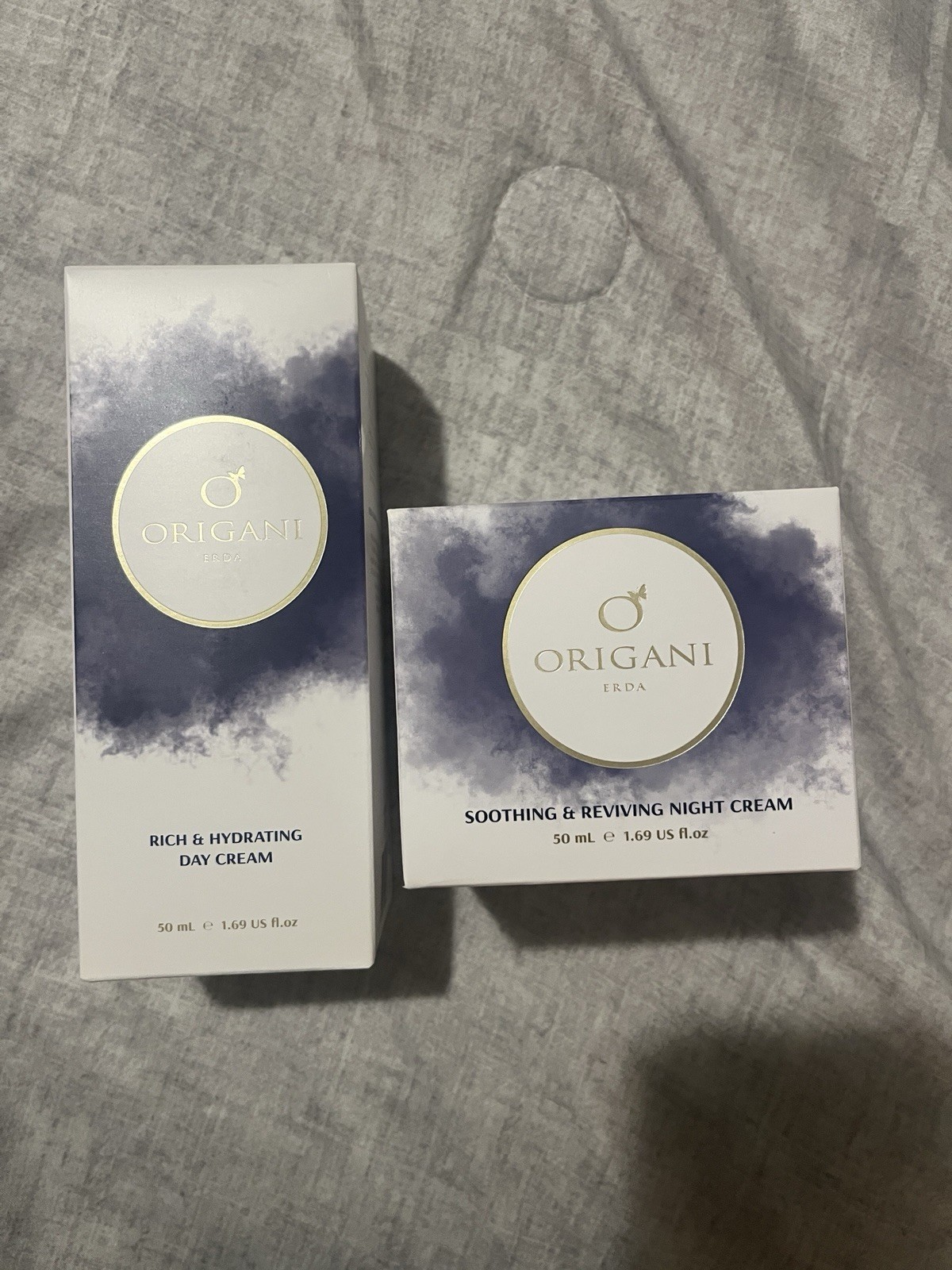Origani ERDA Day & Night Cream Set 50 mL Each NEW Sealed Luxury Skincare