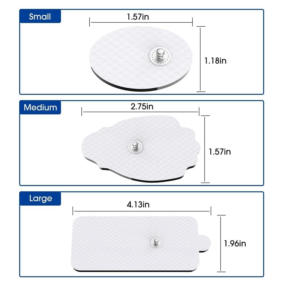 40Pcs Tens Electrode Pads Replacement Massager Pads Self-Adhesive Reusable