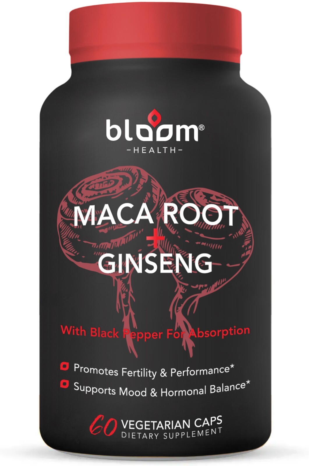 Maca + Ginseng Highest Potency Available 14,400mg Supports Desire Stamina – 60CT