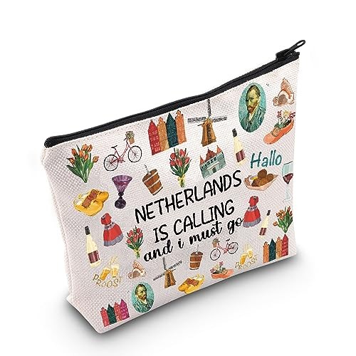 Netherlands Calling Cosmetic Bag – Multicolor Marble Netherlands Calling Bag