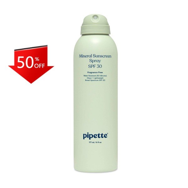 Pipette Mineral Sunscreen Spray – SPF 30 – 6 fl oz: Whole Body Protection