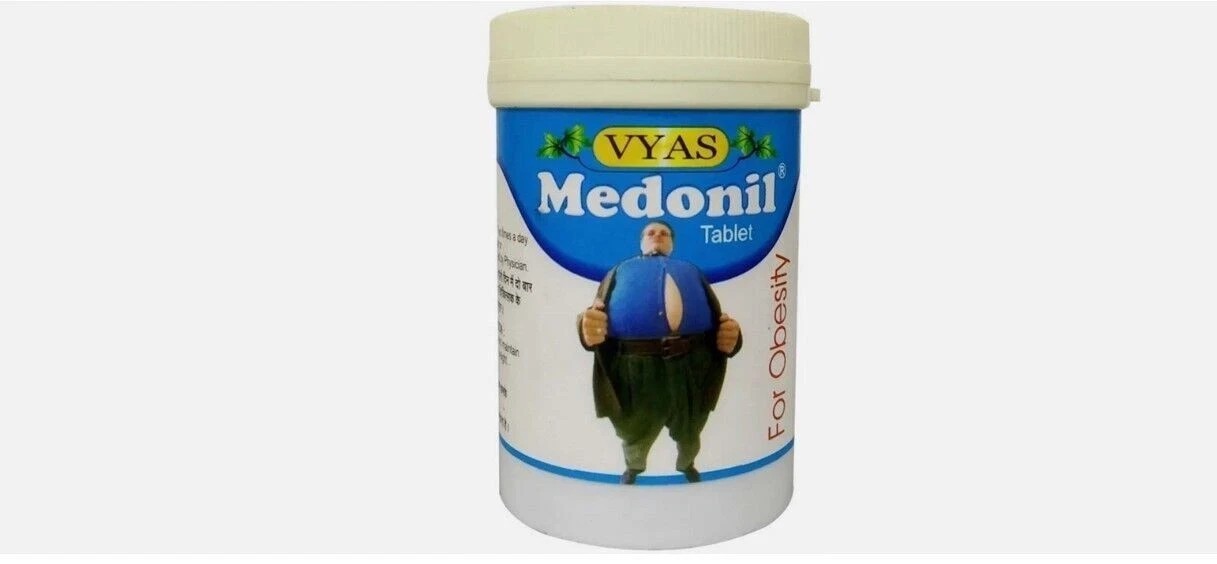 Vyas Medonil Tablet (100tab) for Obesity & Weight Management | Herbal Ayurvedic