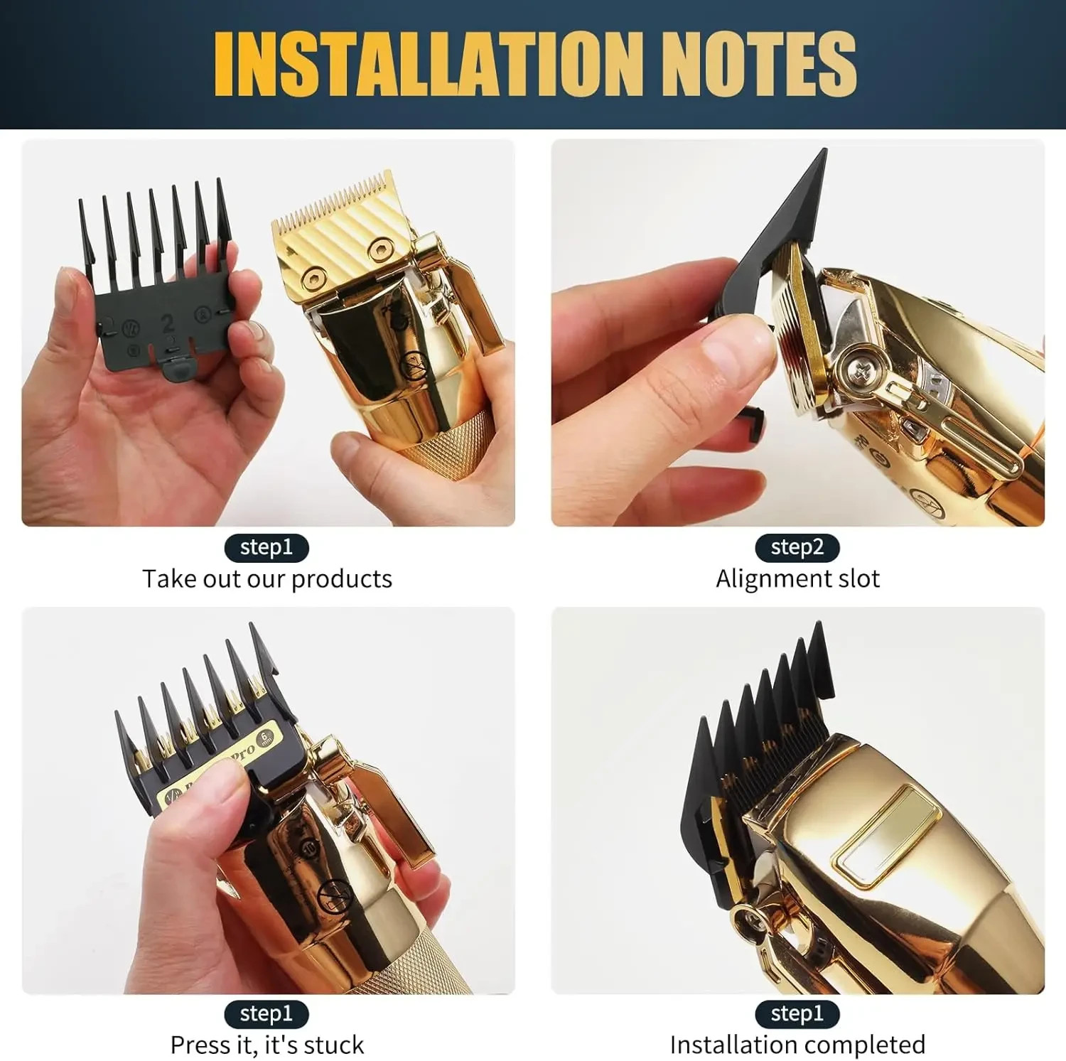 Premium Clipper Guards comb For BaBylissPro Barberology FX825, FX870, FX880, FX6