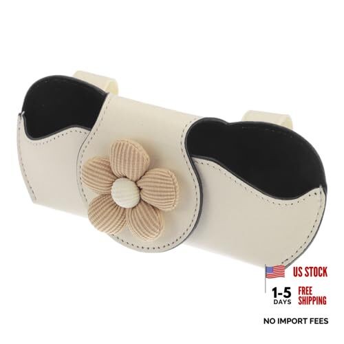 Car Sunglasses Case Magnetic Universal Car Visor Sunglasses Holder for Car PU