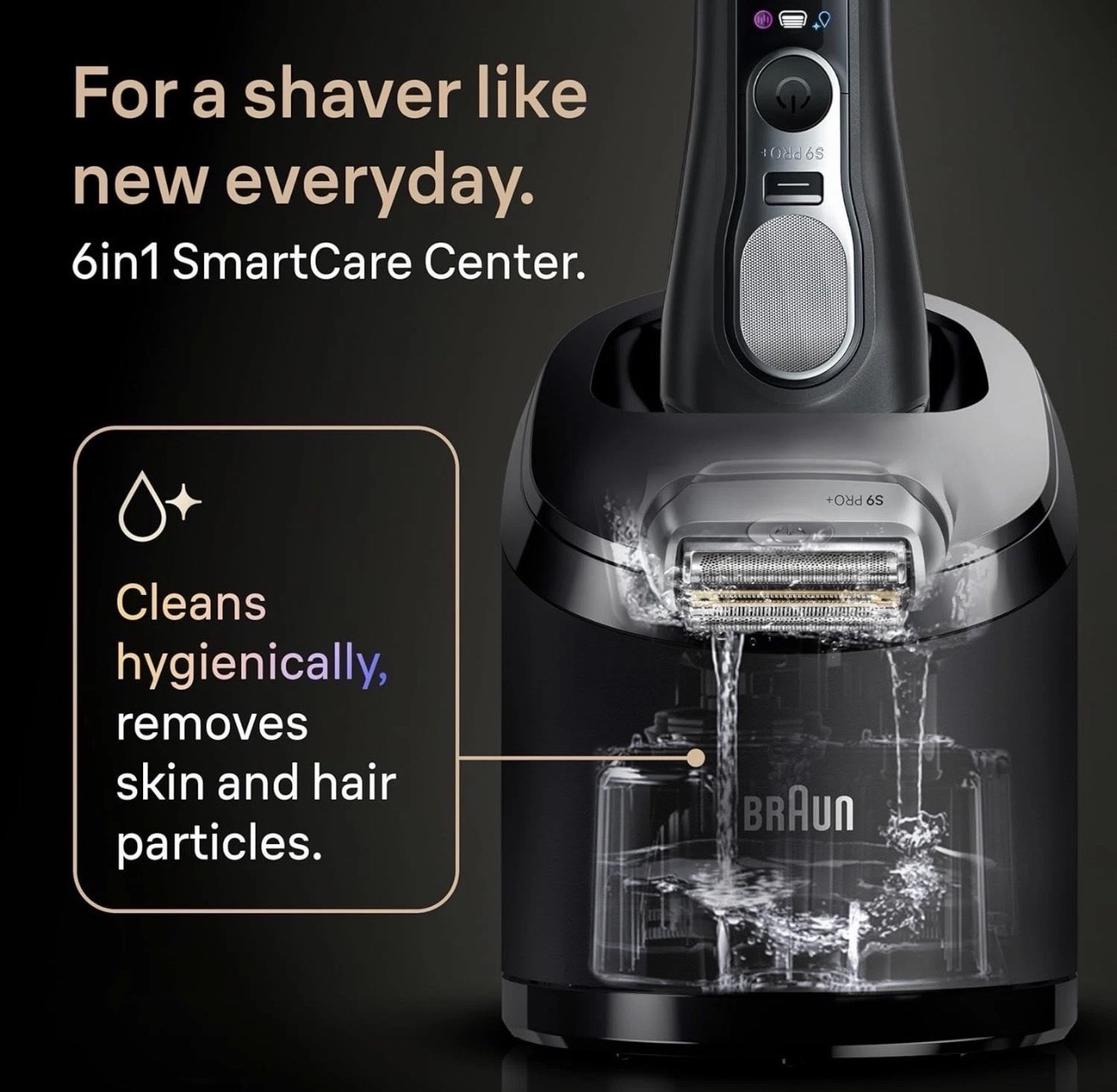 Braun Series 9 PRO+ 9660CCPS Electric Shaver Wet Dry SmartCare Dock Open Box