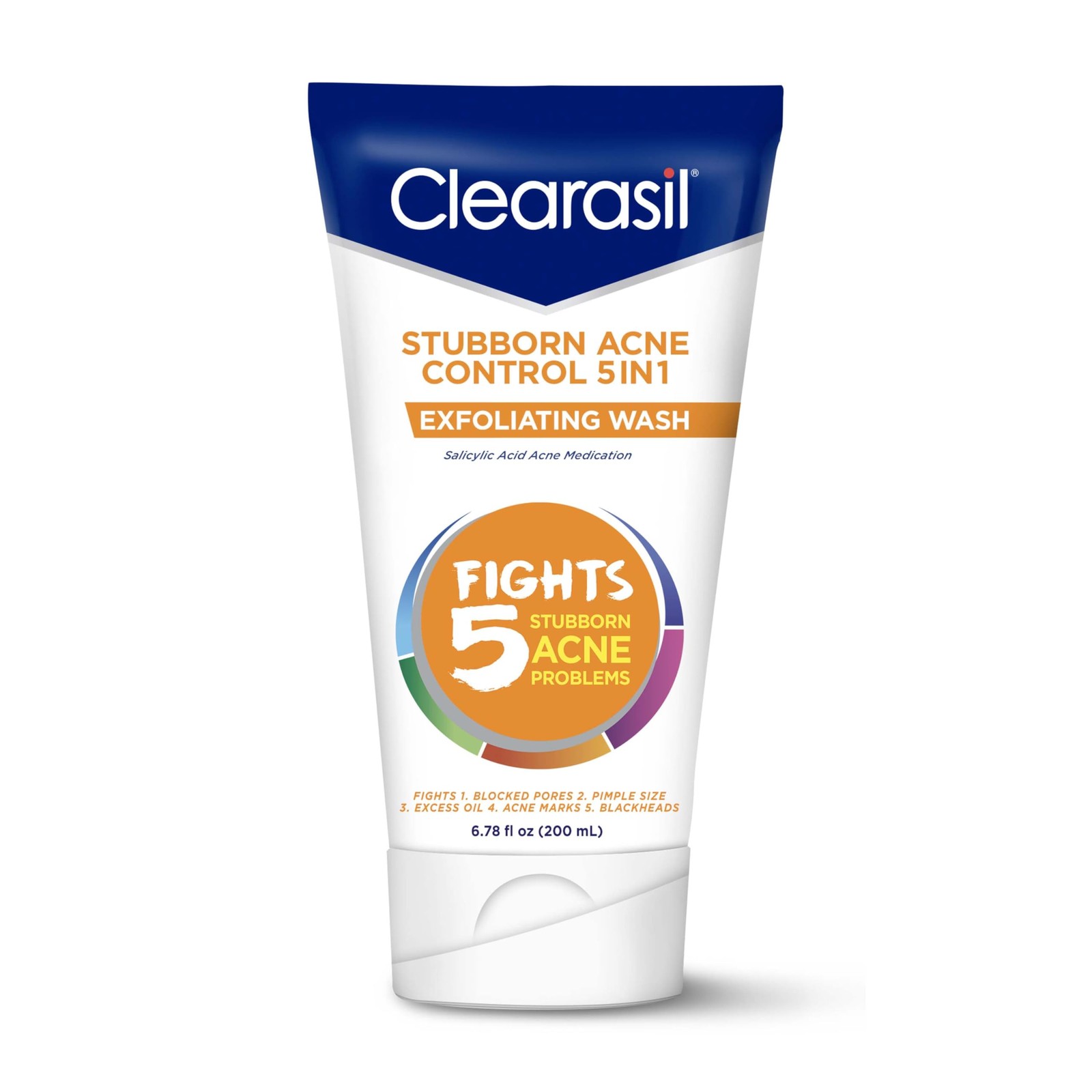 Clearasil Stubborn Acne Control 5in1 6.76 Fl Oz (Pack of 1), White