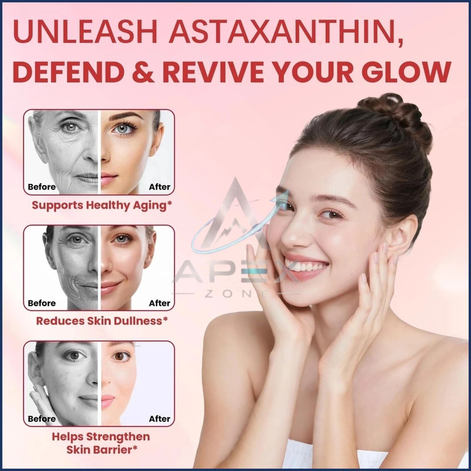 Astaxanthin 12mg 120 Softgels, 4 Month Supply,Triple Strength,Non-GMO,Eye Health